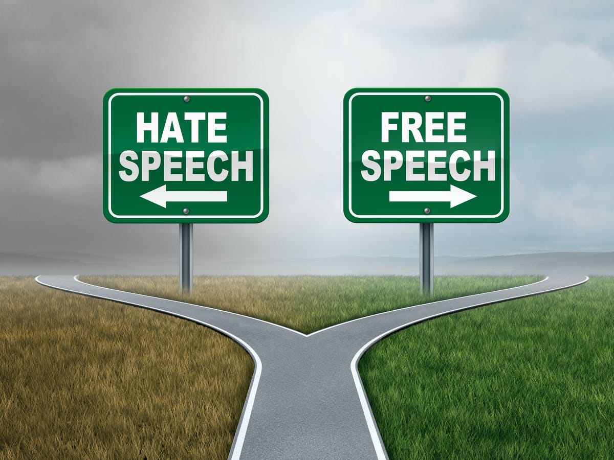 Image result for hate speech vs freedom of speech