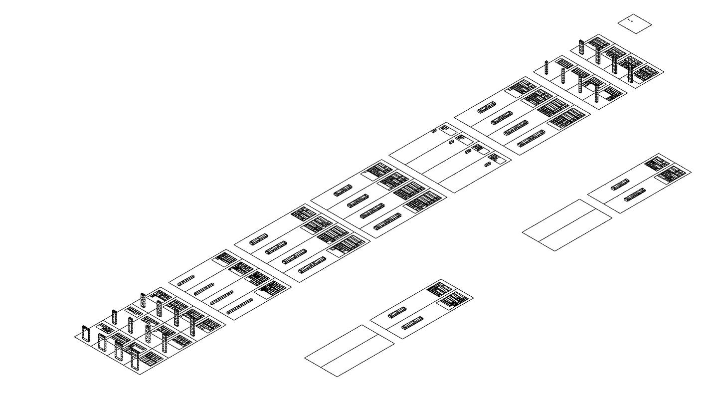 Screenshot of 3d models of WikiHouse Skylark blocks