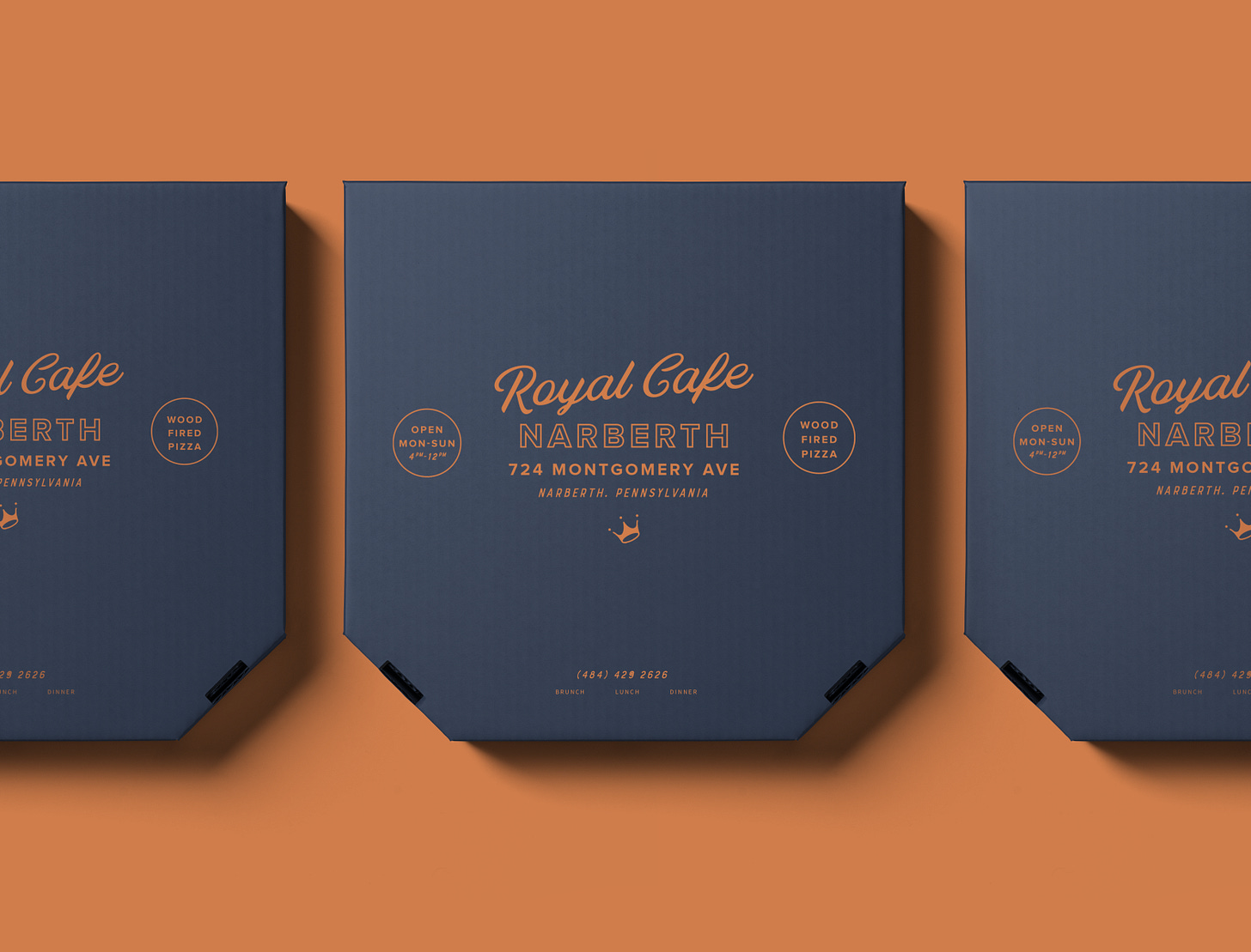 Royal Cafe Branding+ lynx logo menu food dinner philadelphia restaurant branding pizza logo restaurant pizza