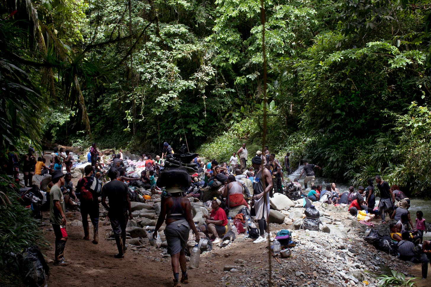 A once-remote patch of rainforest is now packed with migrants trying to  reach the U.S. : NPR