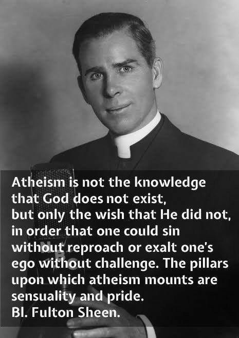 Fulton Sheen on atheism