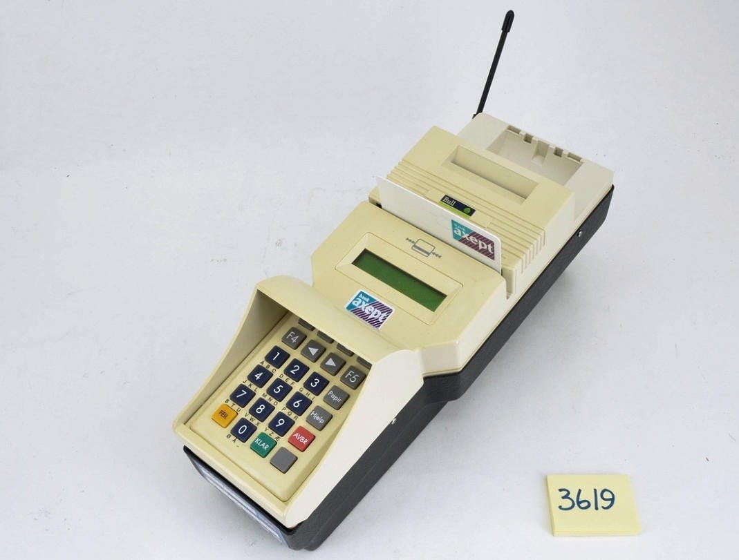 Bank Axept terminal from Norway, 1997