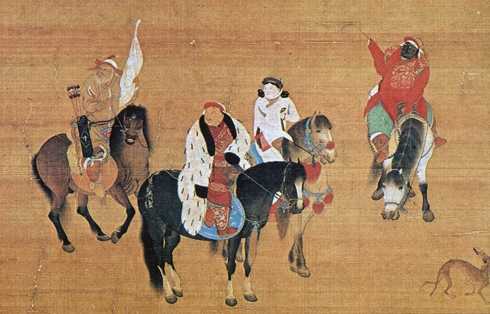 Posterazzi: Kublai Khan Hunting Ndetail From Chinese ...