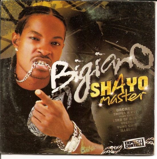 Bigianoo was popular as the Shayo master