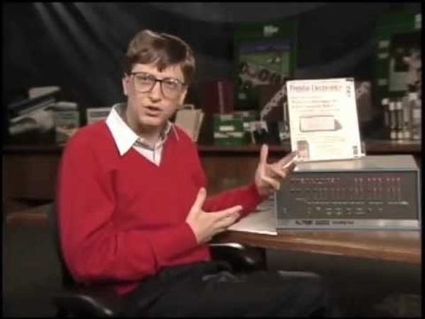 Bill Gates con la Altair 8000