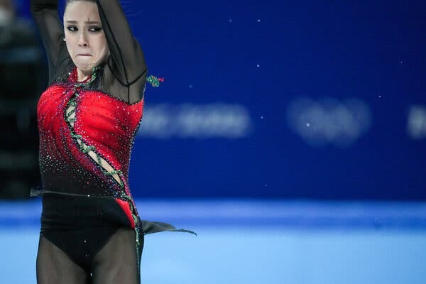 Kamila Valieva of Russia dominated the women’s free skate in the team competition.