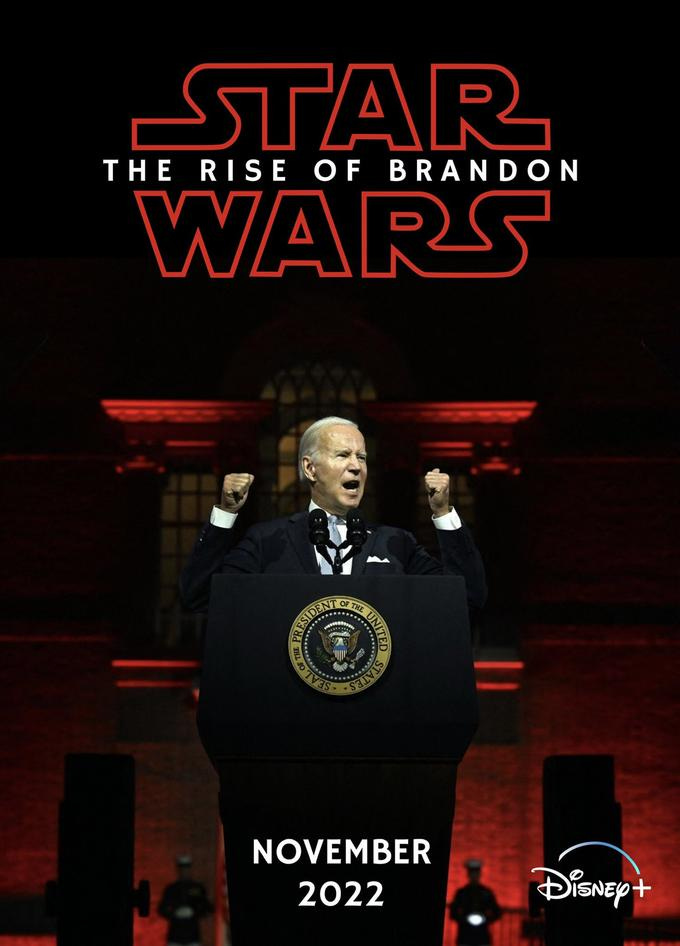 STAR THE RISE OF BRANDON WARS OF THE ESIDENT OTHE S NOVEMBER 2022 Disney+ Ted Cruz Font
