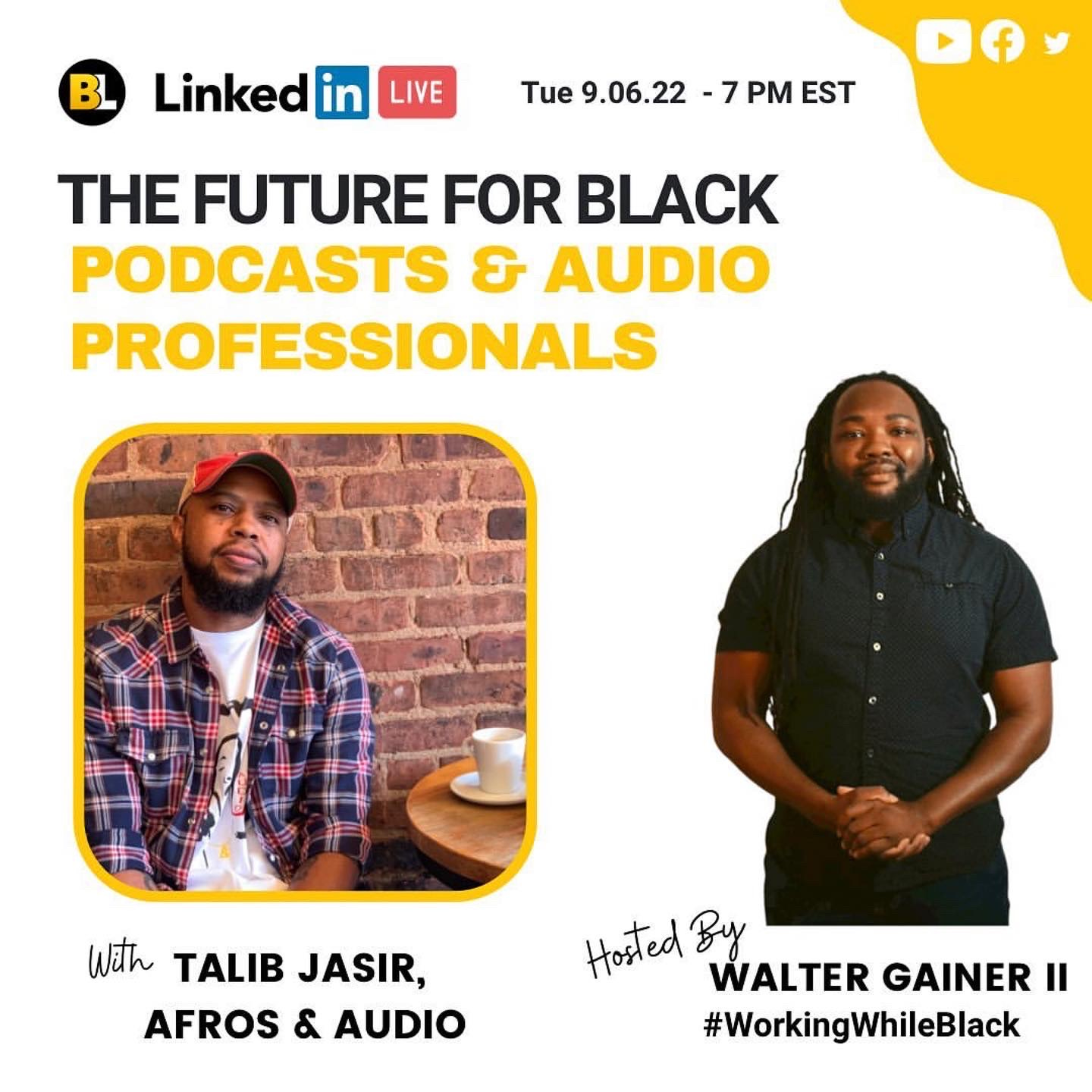 The Future For Black Podcasts & Audio Professionals w/ Afros & Audio