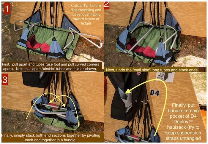 How to fold up the D4 Portaledge