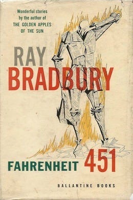 May be an image of text that says 'Wonderful steries by the auther of THE GOLDEN APPLES OF THE SUN RAY BRADBURY FAHRENHEIT 451 BALLANTINE BOOKS'