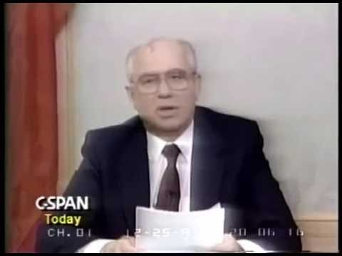 25/12/1991 Mikhail Gorbachev Resignation Speech Отставка Горбачева - YouTube