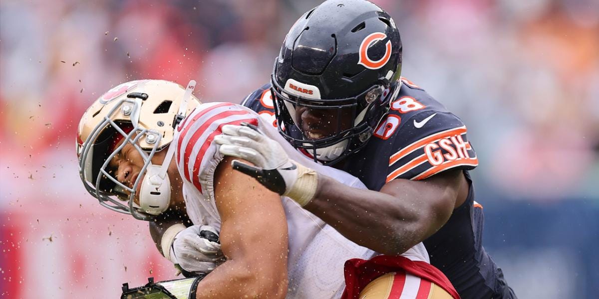 How Bears shut down Trey Lance, 49ers with H.I.T.S principle - NBC Sports  Chicago