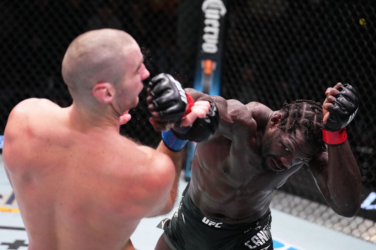 Jared Cannonier wins split decision in back-and-forth battle against Sean  Strickland at UFC Vegas 66 - MMA Fighting