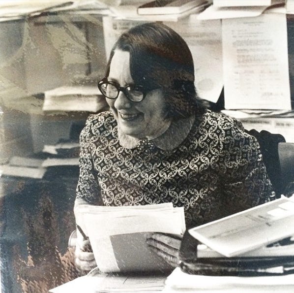 U.T. Miller Summers, at her desk