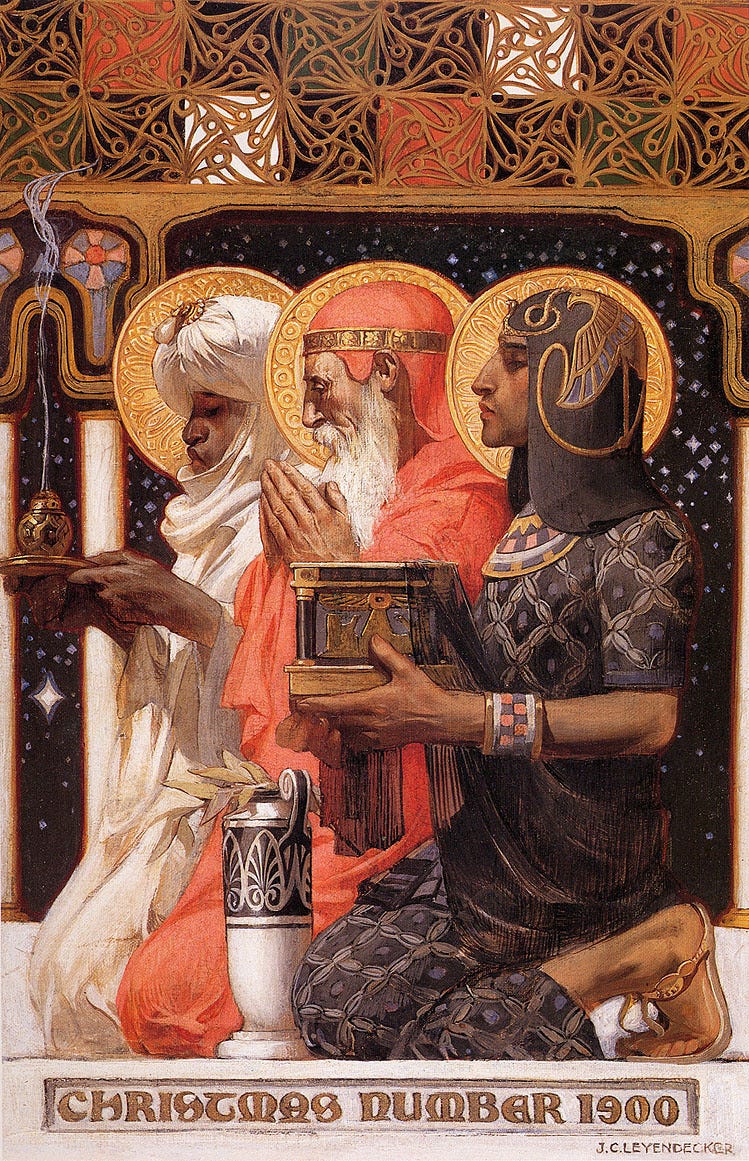 The three wise men by Joseph Christian Leyendecker: History, Analysis &  Facts | Arthive