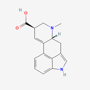 (8beta)-9,10-Didehydro-6-methylergoline-8-carboxylic acid.png