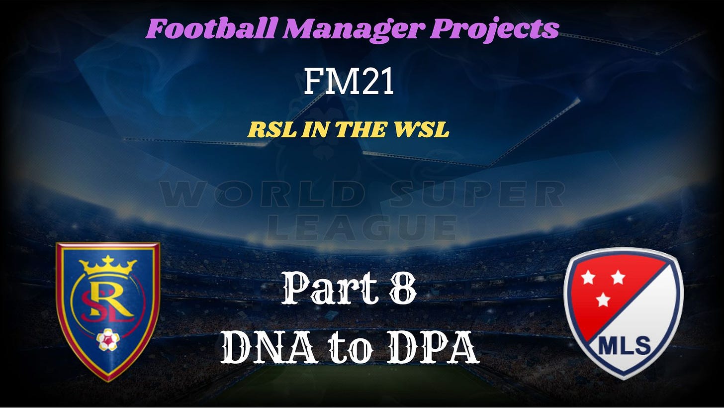 Football Manager 2021 RSL in WSL