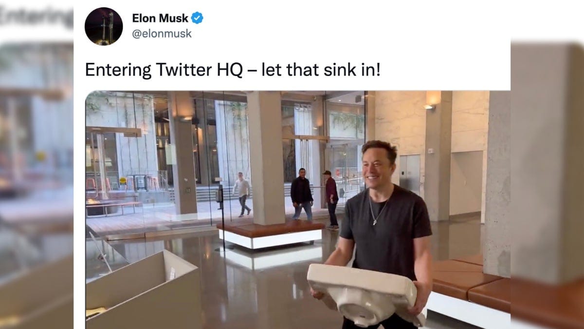 Elon Musk Changes Bio To 'Chief Twit,' Enters Twitter Office