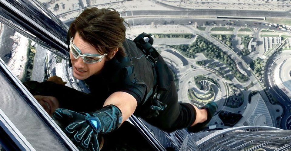 Tom Cruise Has Been Told To Stop Smiling During Stunts Several Times