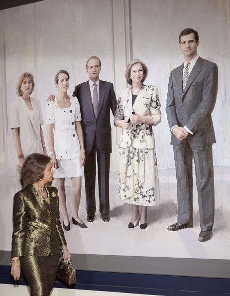Royal Family Around the World: King Juan Carlos and Queen Sofia Inaugurate a Painting Exhibition ...