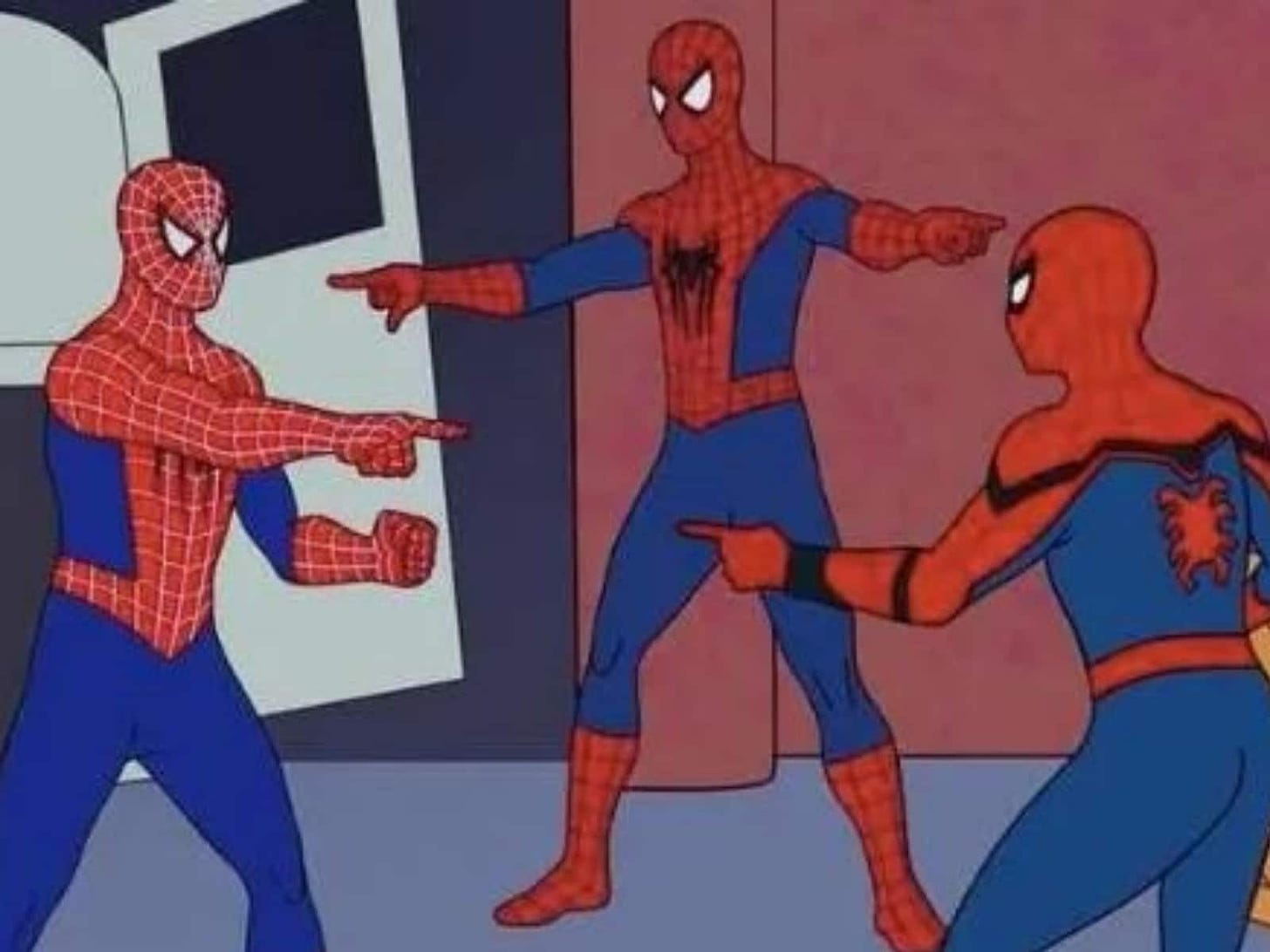 Did 'Spider-Man: No Way Home' Recreate the 'Spideys Pointing at Each Other'  Meme?