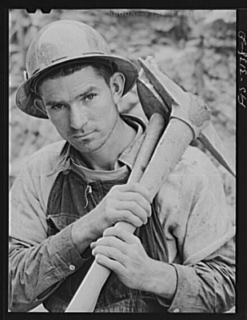 Douglas Dam, Tennessee. Tennessee Valley Authority (TVA). Worker