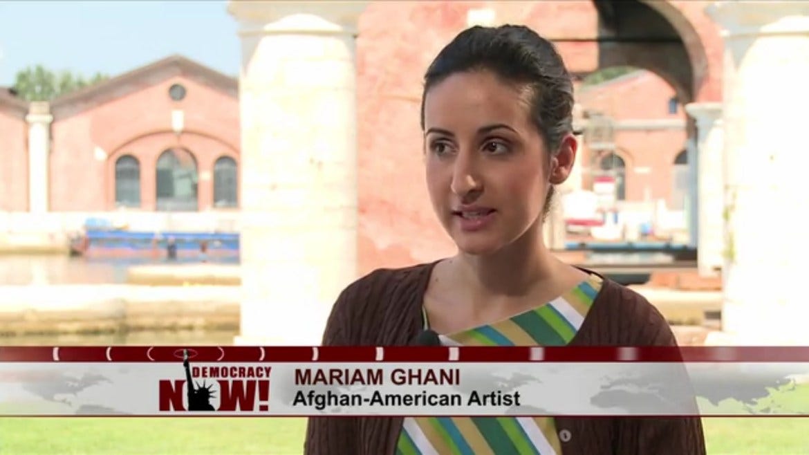 Mariam Ghani Democracy Now Afghanistan