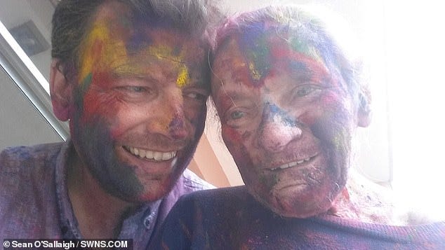 The pair visited Nepal and took part in the widely celebrated Holi Festival