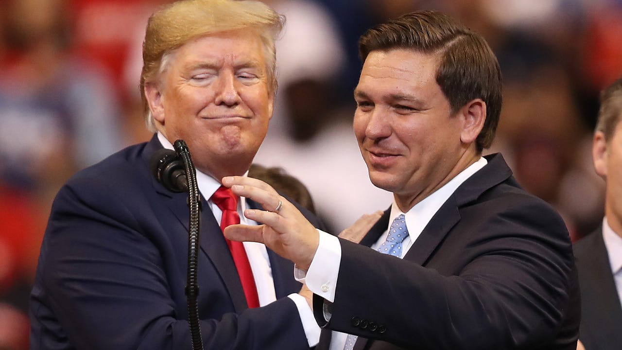 Trump Tries to Scare Ron DeSantis Out of 2024 Election
