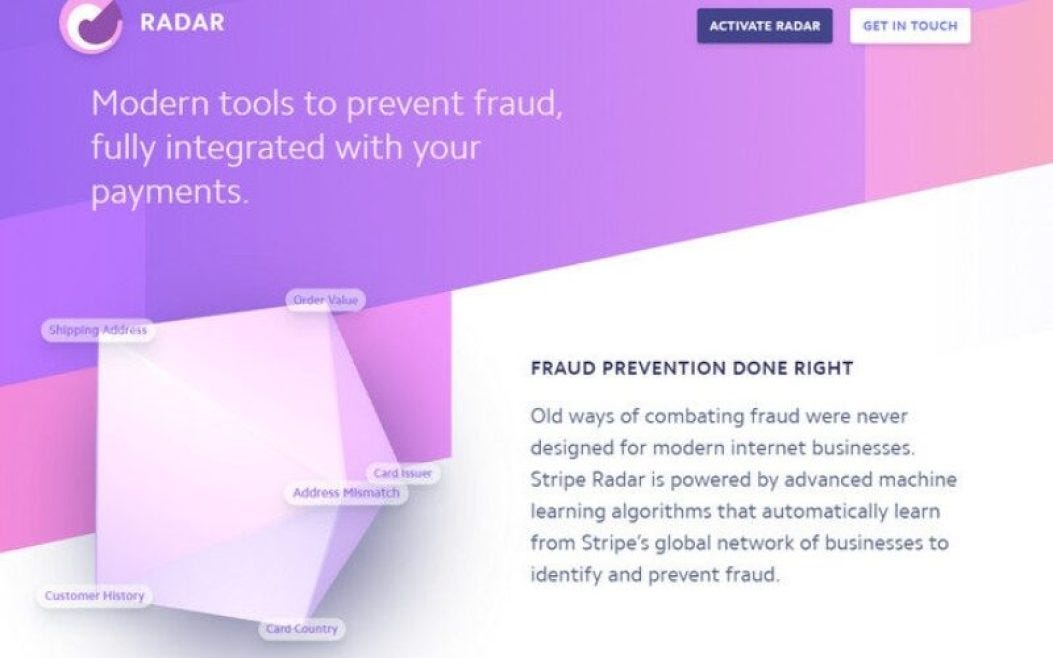 Una herramienta de prevención de fraudes en 3D de Stripe