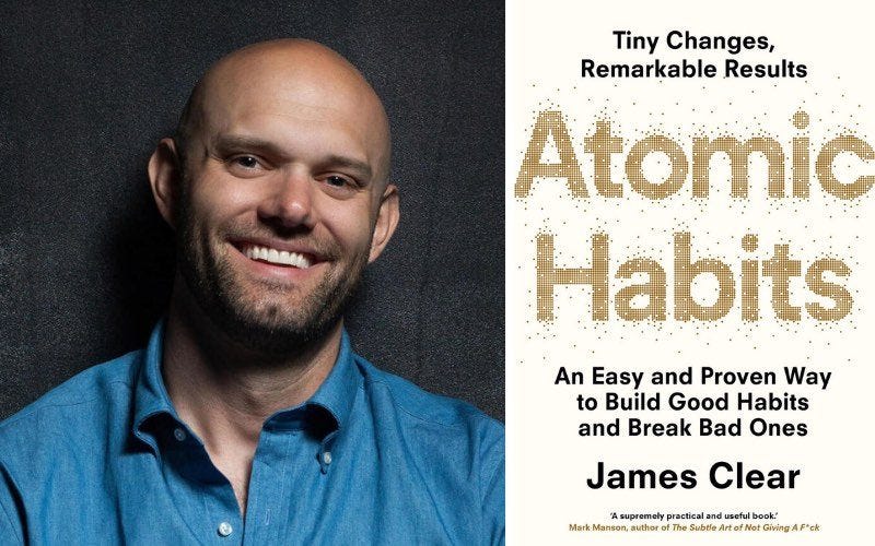 James Clear and his "Atomic Habits" book