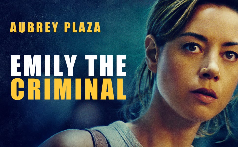 Amazon.com: Emily the Criminal : Aubrey Plaza, Theo Rossi, Megalyn  Echikunwoke, Gina Gershon, John Patton Ford: Movies & TV