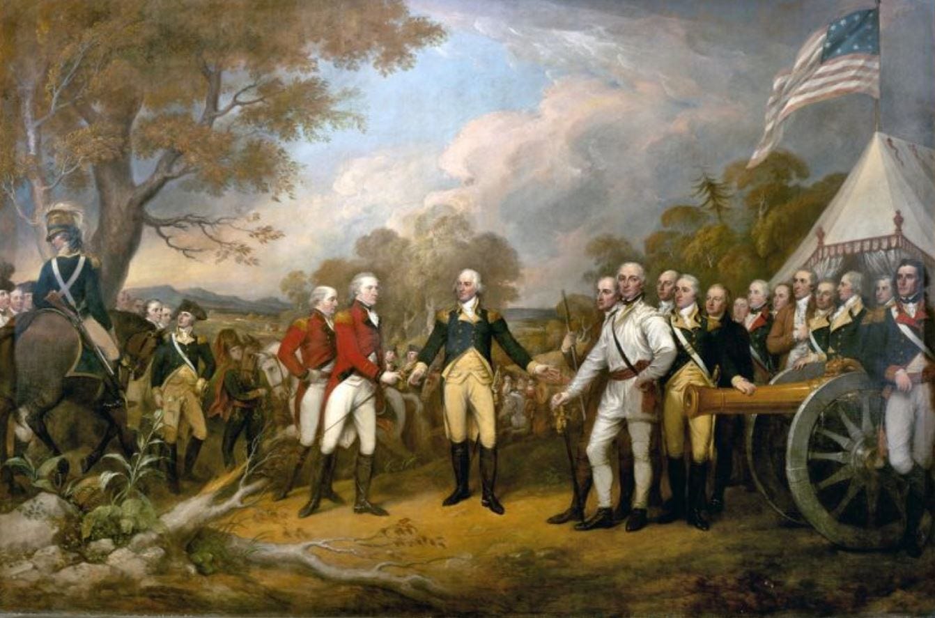 "Surrender of General Burgoyne," by John Trumbull. 
