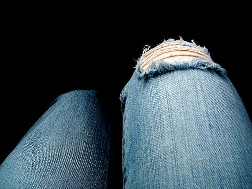 ripped jeans "My New Old Pants" by Samentaa is licensed under CC BY-NC 2.0. 
