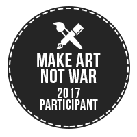 Make Art Not War 2017 Challenge Participant Badge