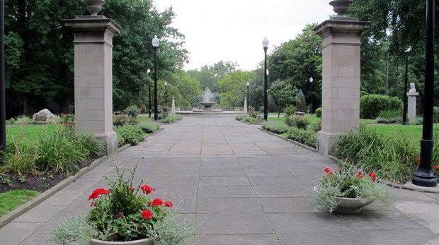 View of Italian Garden at Cleveland Cultural Gardens