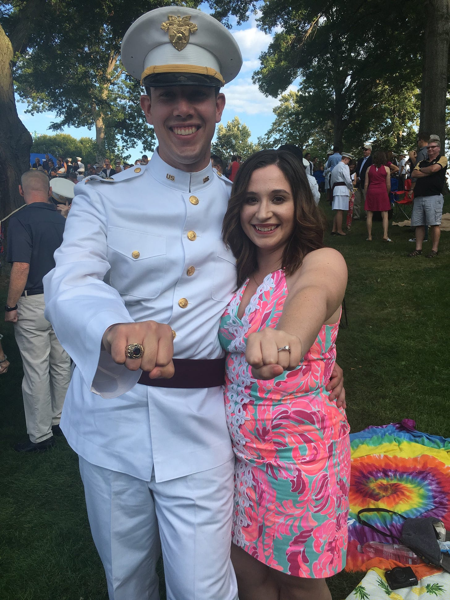 lilly pulitzer outfit ideas, ring weekned outfit ideas, what to wear to a military ceremony