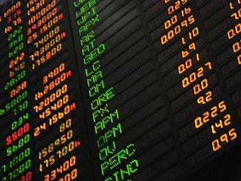 English: Phillippine stock market board