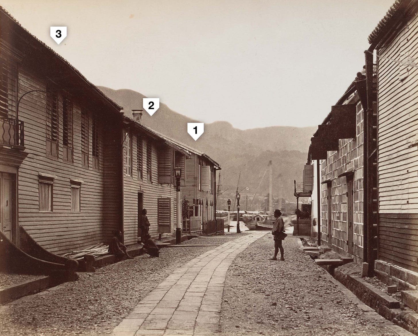 Dejima in 1872