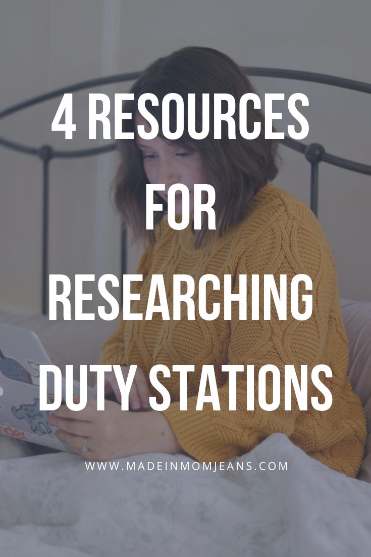 4 Resources for Researching Duty Stations without Spouse Groups