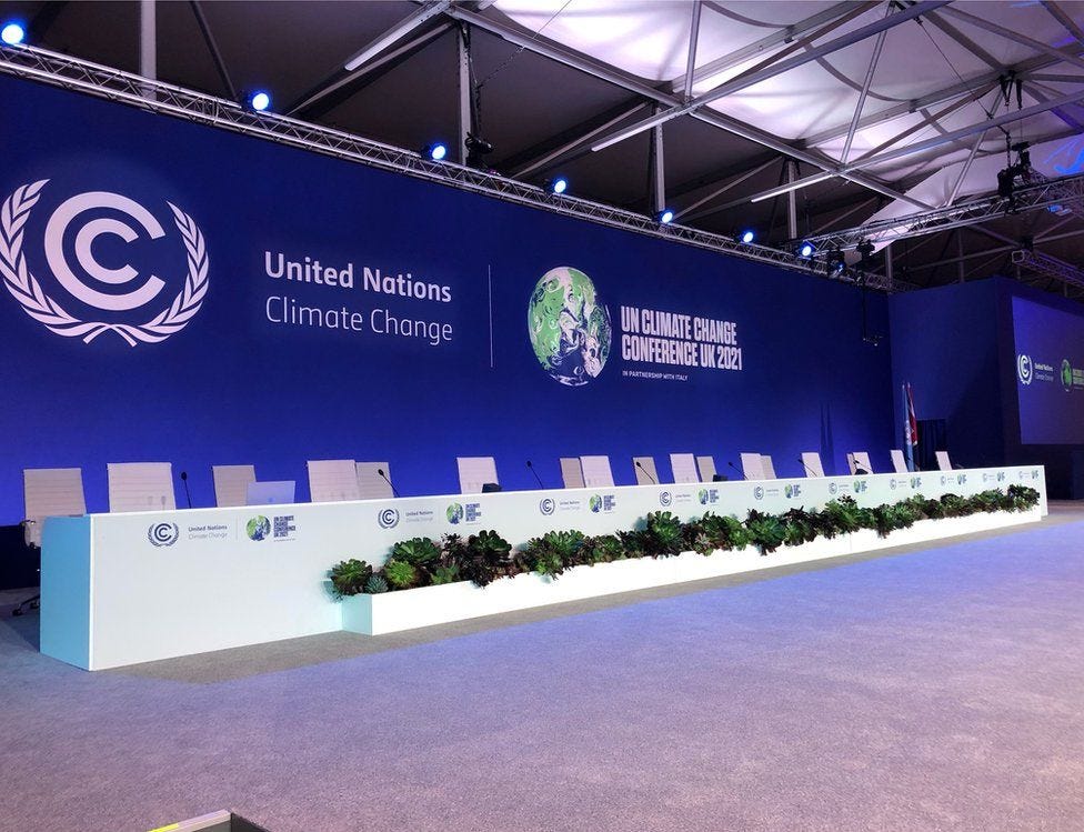 COP26: Climate summit venue becomes UN territory - BBC News