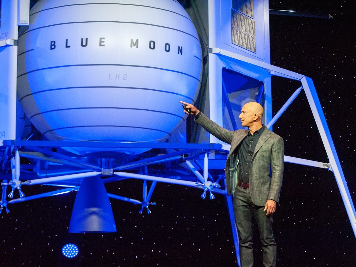 Image result for jeff bezos to the moon