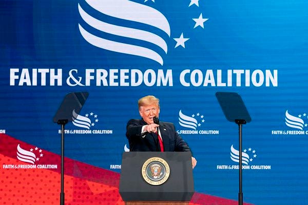 President Trump Delivers Remarks at the Faith and Freedom Coalition Conference
