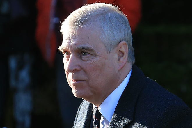 The palace announced Thursday that Queen Elizabeth II has approved taking away Prince Andrew's military titles and royal patronages.