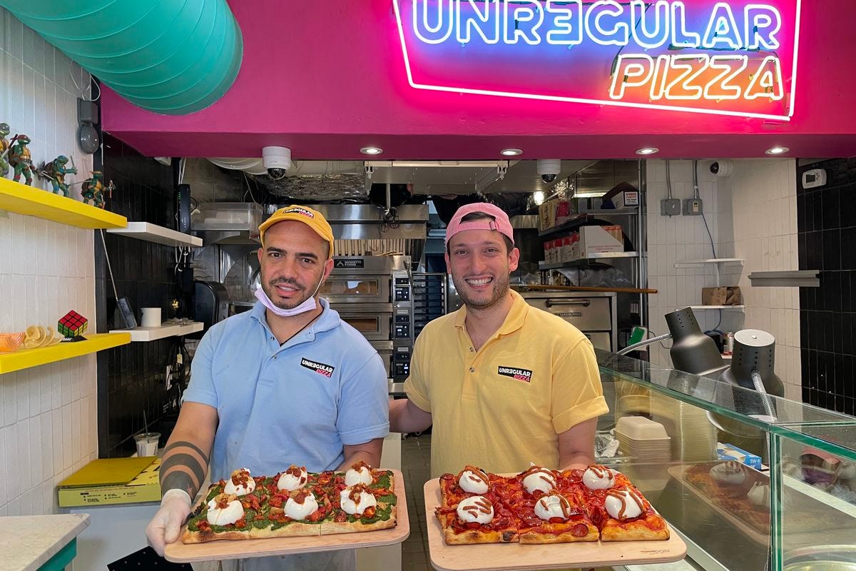 Unregular Pizza Opens a Permanent Shop After Hit Bartering System Debuted  During the Pandemic - Eater NY