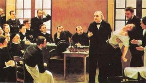 Jean-Martin Charcot demo of hypnosis