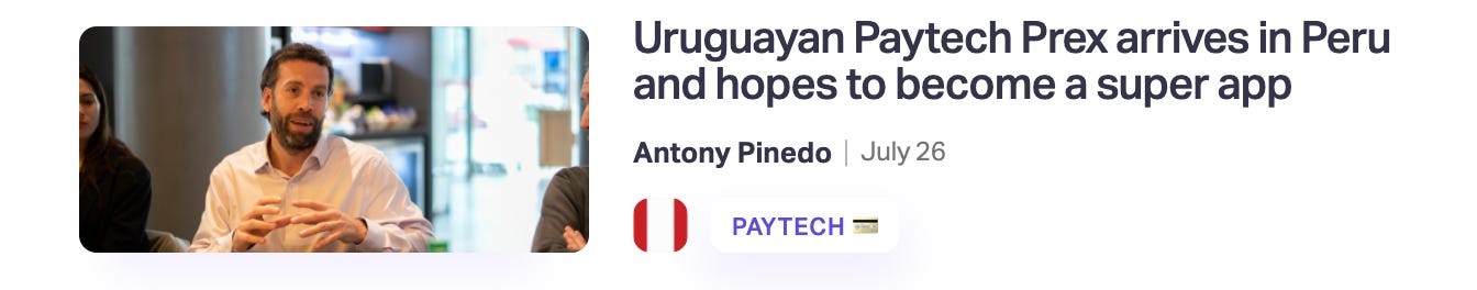 Uruguayan Paytech Prex arrives in Peru and hopes to become a super app