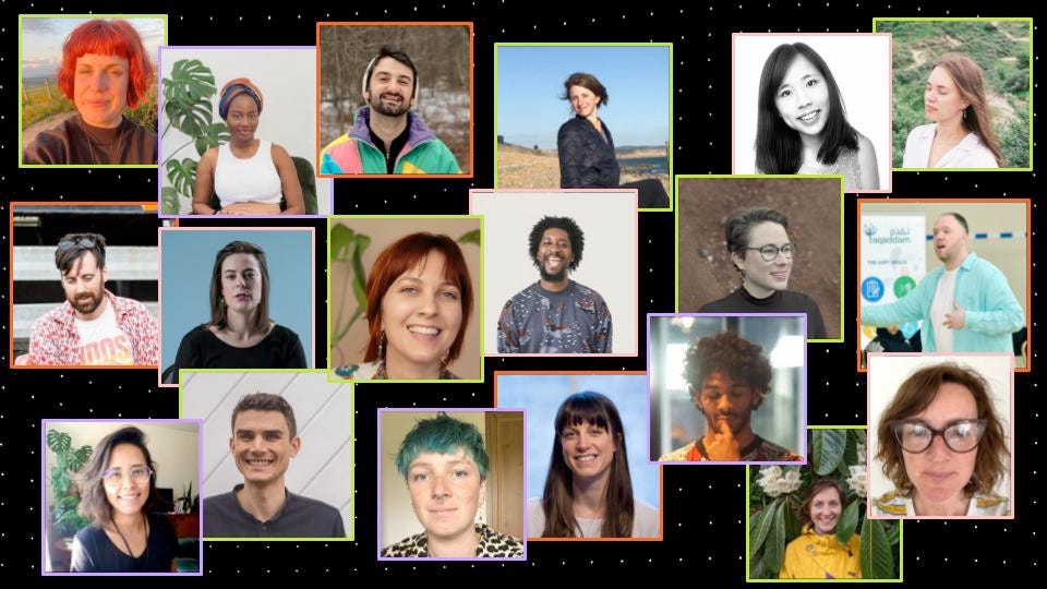 Composite image of photos of the 2022 Huddlecraft Host Fellows