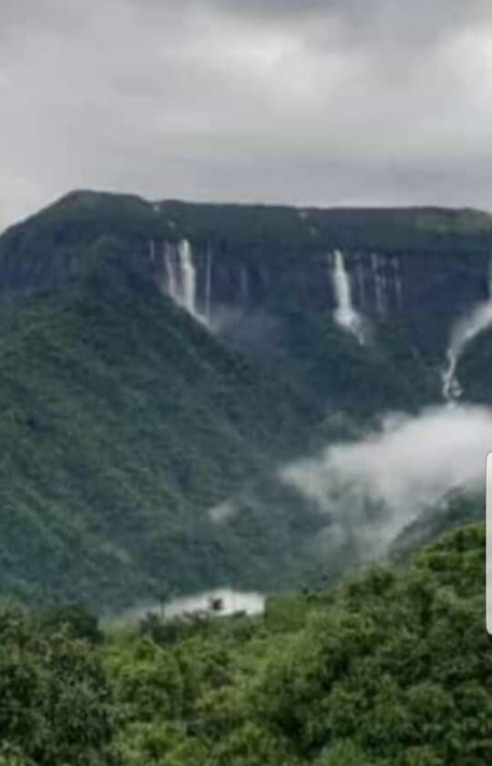 Seven Sister Falls Cherrapunji