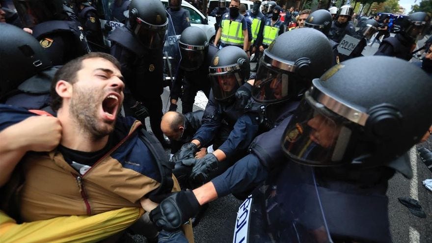 Referéndum independencia Catalunya | 1-O: represión contra votos